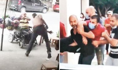 ENGELLİLERİ DÖVDÜ, GÖZALTINA ALINDI, 24 SUÇ KAYDI OLDUĞU ORTAYA ÇIKTI AMA EV HAPSİYLE SERBEST!